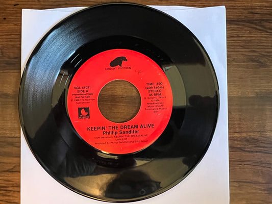 Phillip Sandifer : Keepin' The Dream Alive (7", Single, Promo)