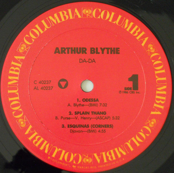 Arthur Blythe : Da - Da (LP, Album)