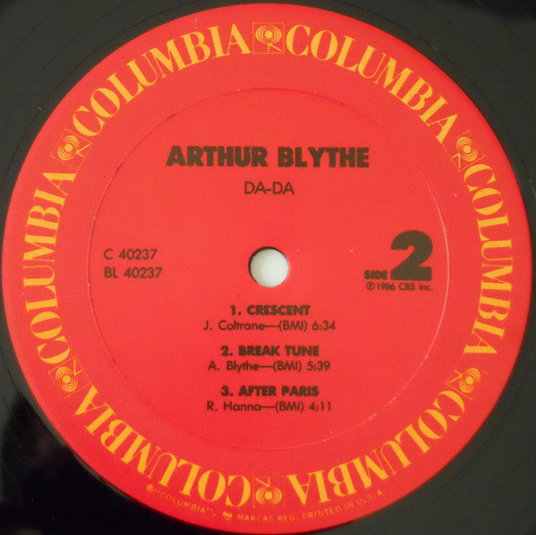 Arthur Blythe : Da - Da (LP, Album)