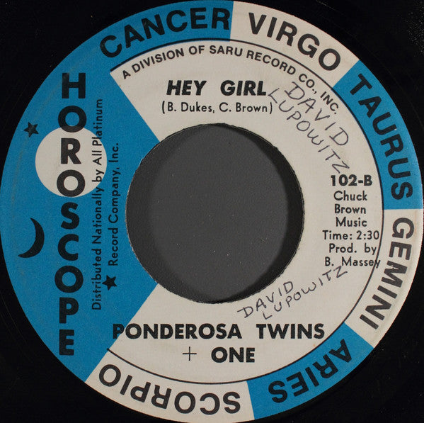 Ponderosa Twins + One : You Send Me (7", Single)