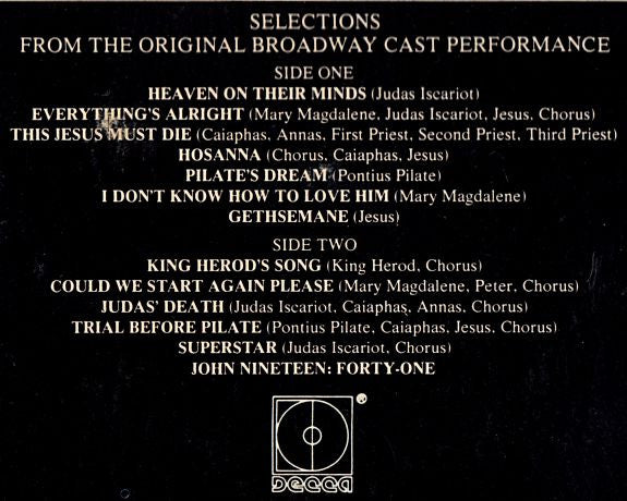 Various : Original Broadway Cast - Jesus Christ Superstar (LP, Album, Pin)