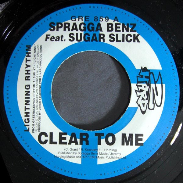 Spragga Benz Feat. Sugar Slick / Natty Chris & Greg Hines : Clear To Me / Lemme See The Hands (7")