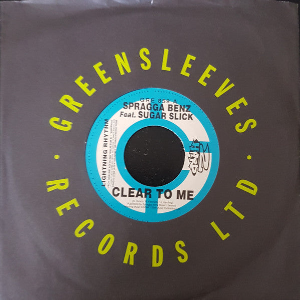 Spragga Benz Feat. Sugar Slick / Natty Chris & Greg Hines : Clear To Me / Lemme See The Hands (7")