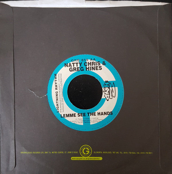 Spragga Benz Feat. Sugar Slick / Natty Chris & Greg Hines : Clear To Me / Lemme See The Hands (7")