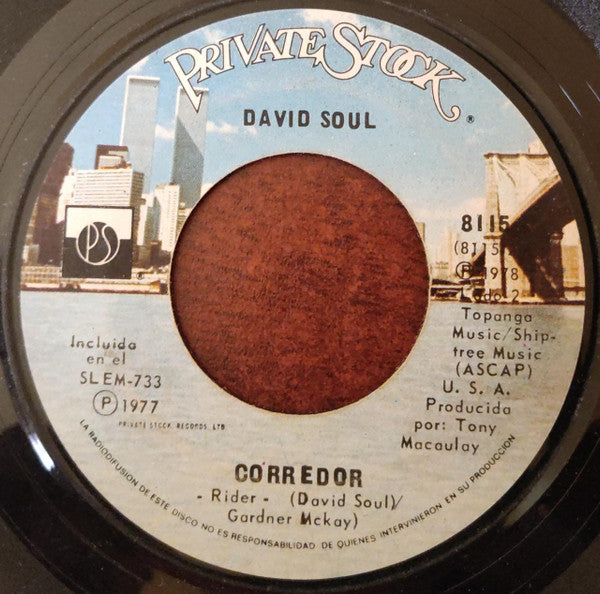 David Soul : Dama De Plata (7")