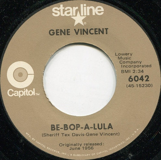 Gene Vincent : Be-Bop-A-Lula (7")