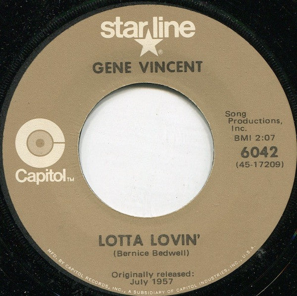 Gene Vincent : Be-Bop-A-Lula (7")