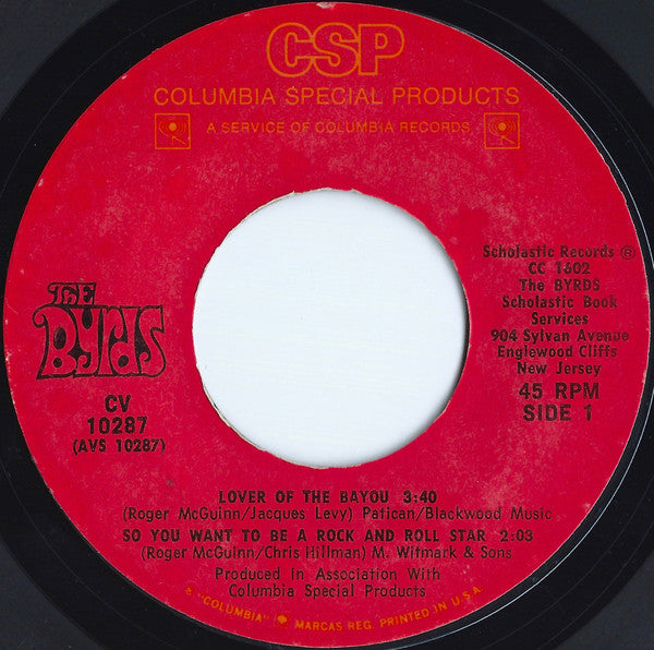 The Byrds : Lover Of The Bayou (7", EP, Styrene)