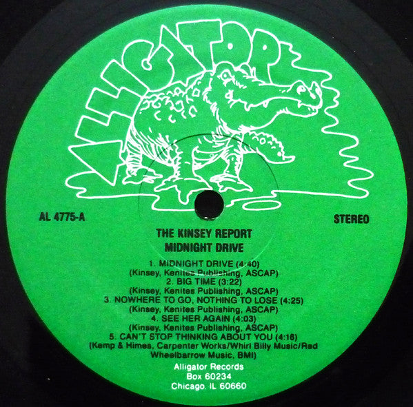 The Kinsey Report : Midnight Drive (LP, Album)