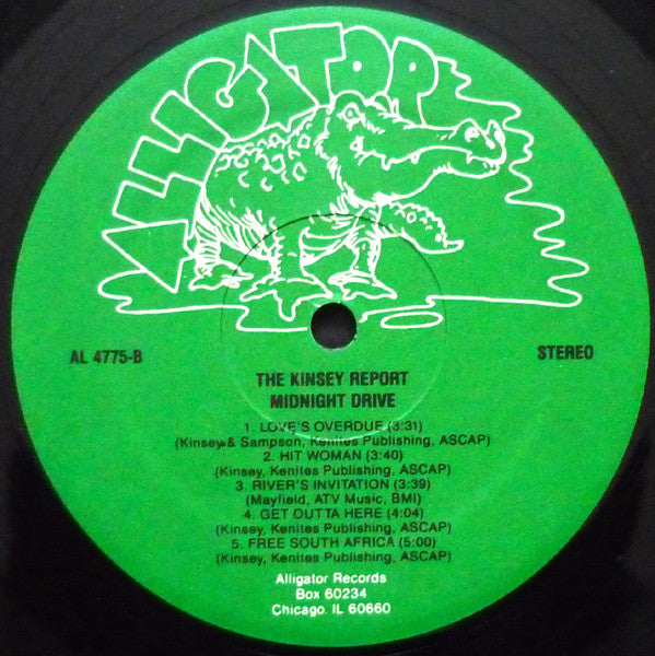 The Kinsey Report : Midnight Drive (LP, Album)