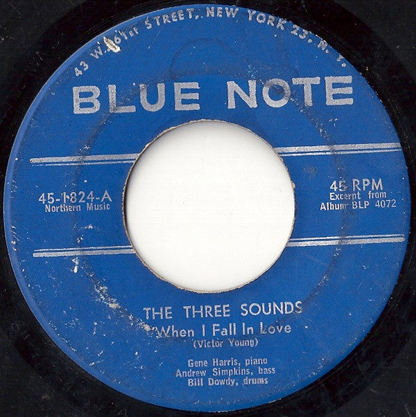 The Three Sounds : When I Fall In Love (7")