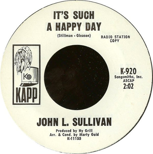 John L. Sullivan : Trying To Catch The Wind (7", Promo)