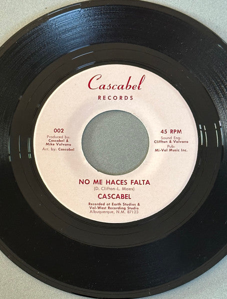 Cascabel (8) : Vida Musical/No Me Haces Falta (7", Single)