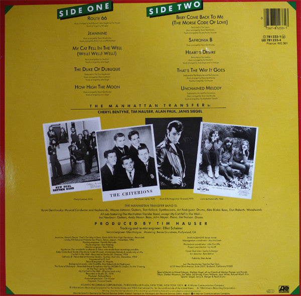 The Manhattan Transfer : Bop Doo-Wopp (LP, Album)