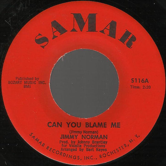 Jimmy Norman : Can You Blame Me / This I Beg Of You (7")