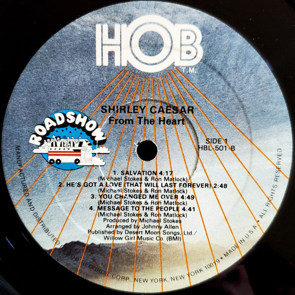 Shirley Caesar : From The Heart (LP, Album)