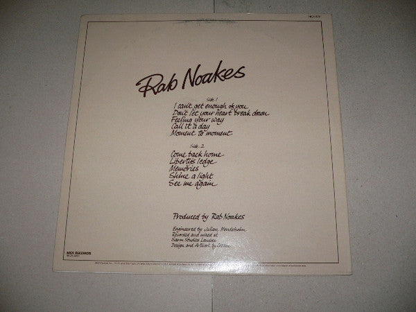 Rab Noakes : Rab Noakes (LP, Album)