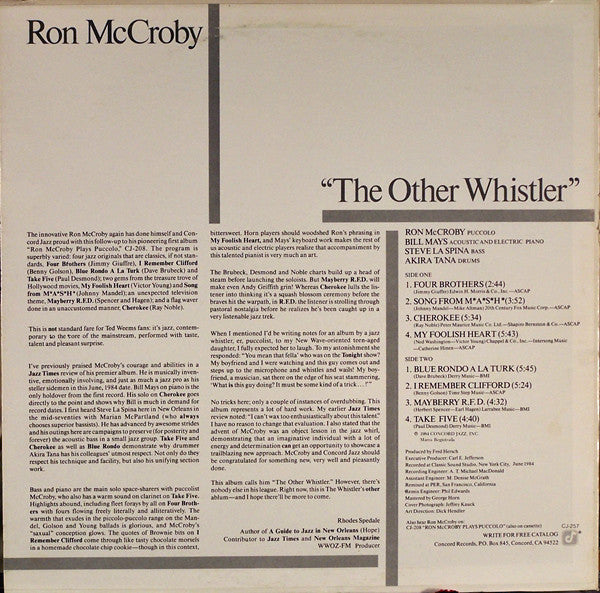 Ron McCroby : The Other Whistler (LP, Album)