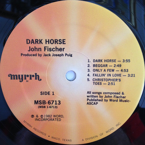 John Fischer (2) : Dark Horse (LP, Album)