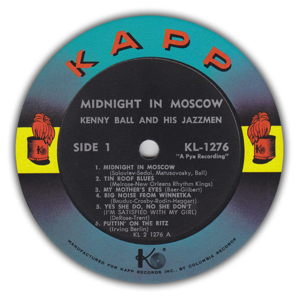 Kenny Ball And His Jazzmen : Midnight In Moscow (LP, Album, Mono)