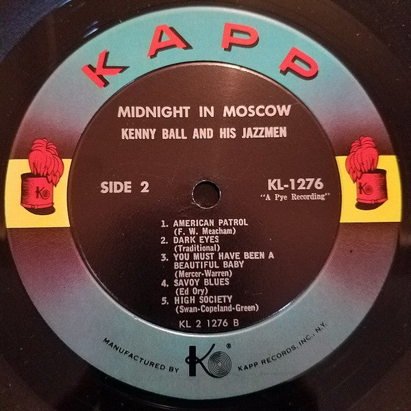 Kenny Ball And His Jazzmen : Midnight In Moscow (LP, Album, Mono)