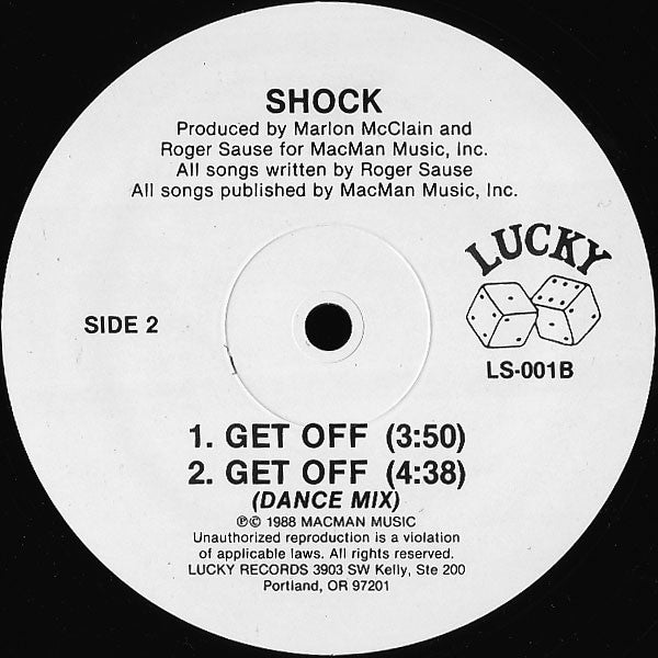 Shock (3) : Talk About Love / Get Off (12")