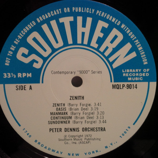 Peter Dennis Orchestra : Zenith (LP)