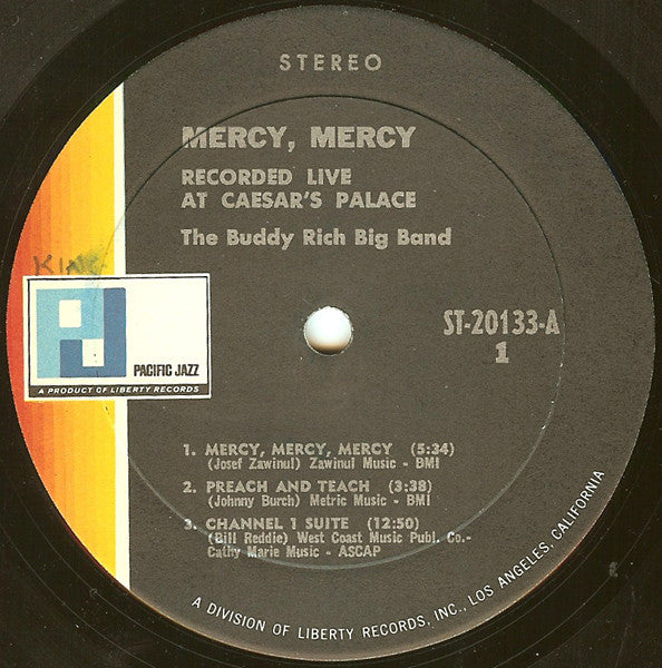 The Buddy Rich Big Band* : Mercy, Mercy (LP, Album)