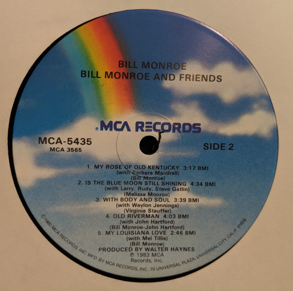 Bill Monroe : Bill Monroe And Friends (LP, Album, Glo)