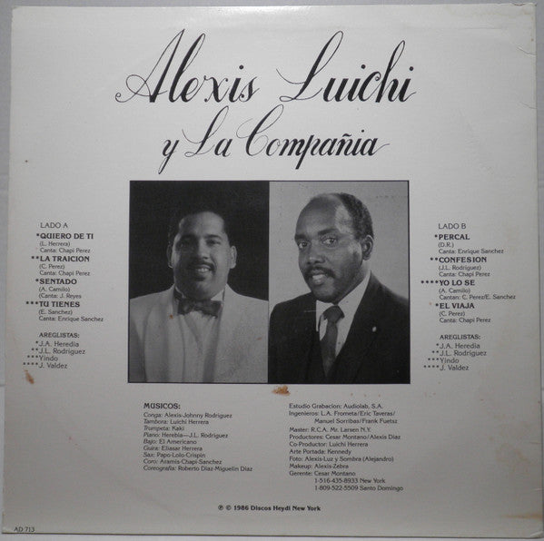 Alexis*, Luichi* Y La Compañia (2) : Merengues (LP)