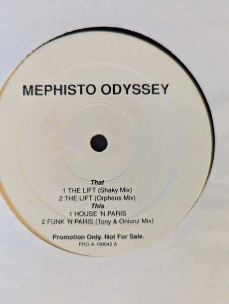 Mephisto Odyssey : The Lift / Funk 'N Paris (12", Promo)