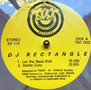 DJ Rectangle : Let The Bass Kick (12", Mar)