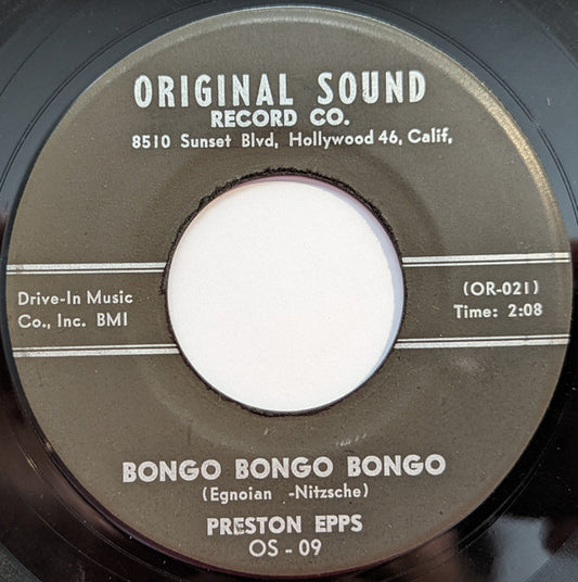 Preston Epps : Bongo Bongo Bongo / Hully Gully Bongo (7", Pla)