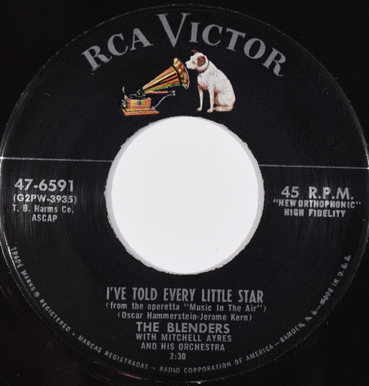 The Blenders (21) : I've Told Every Little Star (7", Single, Roc)