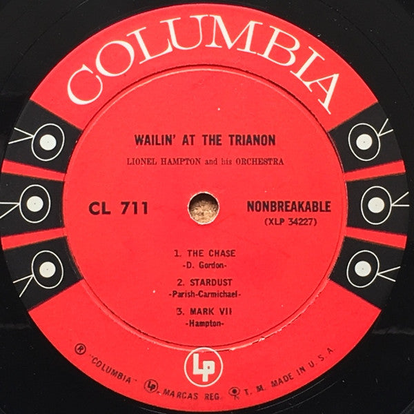 Lionel Hampton And His Orchestra : Wailin' At The Trianon (LP, Album, Mono, Hol)