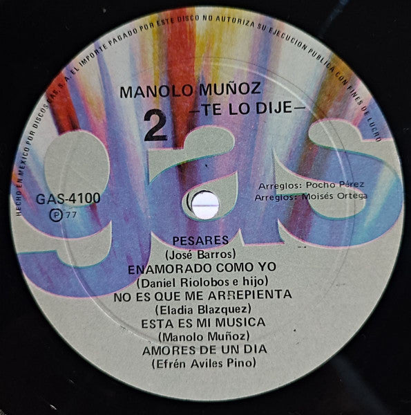 Manolo Muñoz : Vol. 3 (3xLP, Comp)