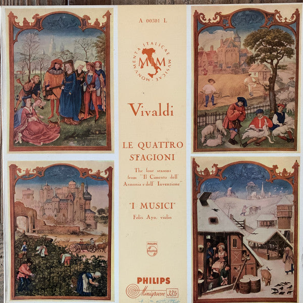 Vivaldi* - I Musici, Félix Ayo : Le Quattro Stagioni (LP, Album, Mono, Min)