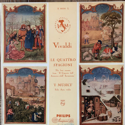 Vivaldi* - I Musici, Félix Ayo : Le Quattro Stagioni (LP, Album, Mono, Min)