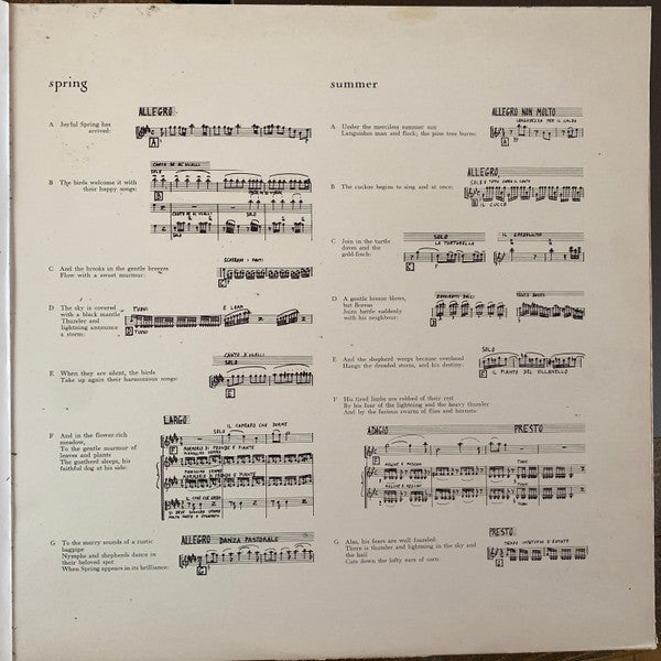 Vivaldi* - I Musici, Félix Ayo : Le Quattro Stagioni (LP, Album, Mono, Min)