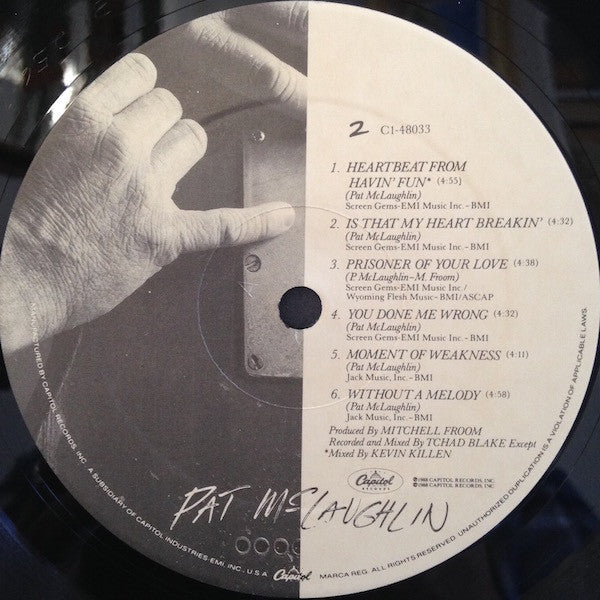 Pat McLaughlin : Pat McLaughlin (LP, Album)