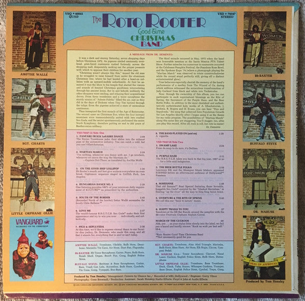 The Roto Rooter Good Time Christmas Band : The Roto Rooter Good Time Christmas Band (LP, Album)