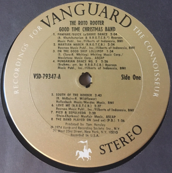 The Roto Rooter Good Time Christmas Band : The Roto Rooter Good Time Christmas Band (LP, Album)