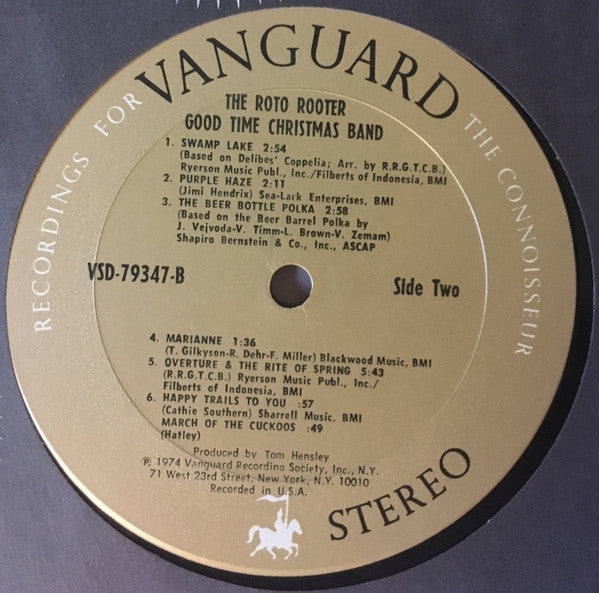 The Roto Rooter Good Time Christmas Band : The Roto Rooter Good Time Christmas Band (LP, Album)