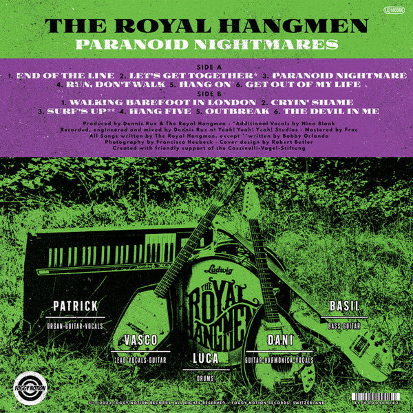 The Royal Hangmen : Paranoid Nightmares (LP, Album)