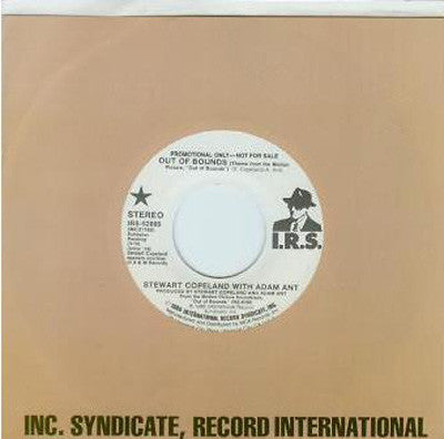 Stewart Copeland With Adam Ant : Out Of Bounds (Theme From The Motion Picture) (7", Promo)