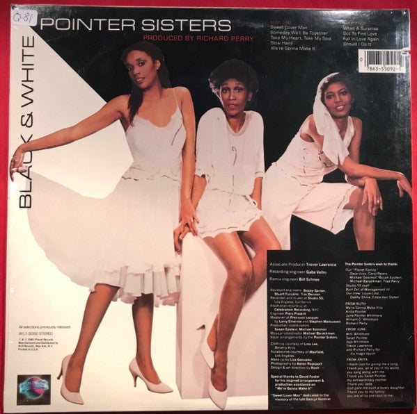 Pointer Sisters : Black & White (LP, Album, RP)