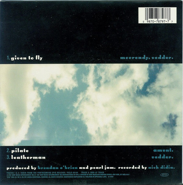 Pearl Jam : Given To Fly (7", Single)