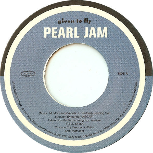 Pearl Jam : Given To Fly (7", Single)