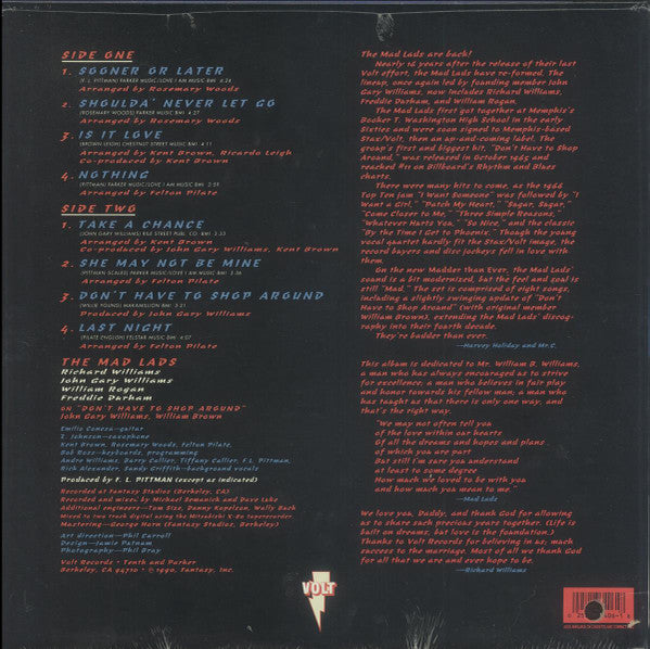 The Mad Lads : Madder Than Ever (LP, Album)
