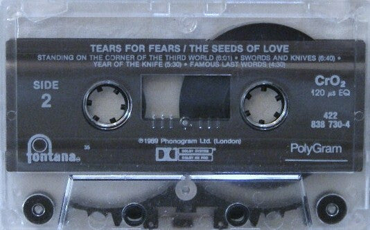 Tears For Fears : The Seeds Of Love (Cass, Album, 35,)